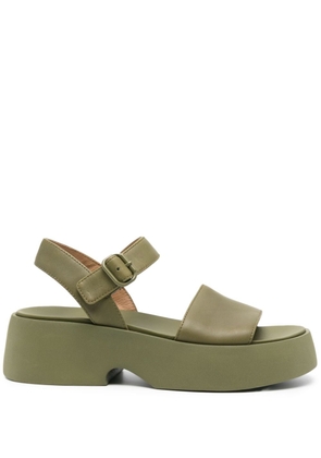 Camper Tasha 55mm leather sandals - Green