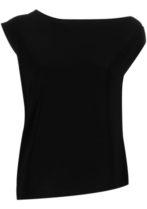 Norma Kamali asymmetric sleeveless top - Black