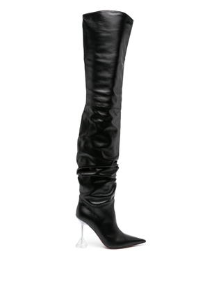Amina Muaddi Olivia 95mm thigh-high boots - Black
