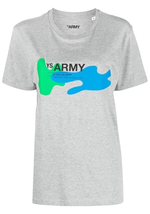 Yves Salomon YS Army graphic-print T-shirt - Grey