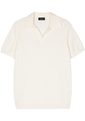 Roberto Collina terry-cloth polo shirt - Neutrals