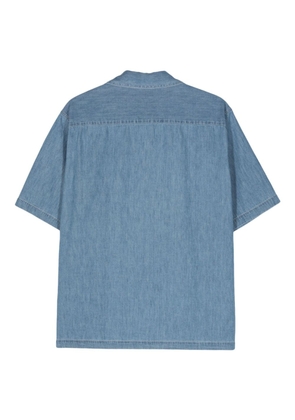 Auralee short-sleeved denim shirt - Blue
