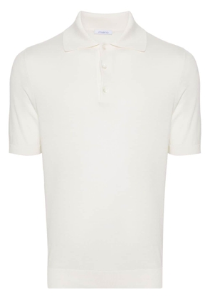 Malo short-sleeve cotton polo shirt - White