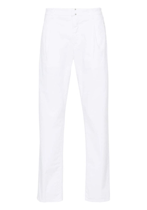 Incotex mid-waist tapered trousers - White