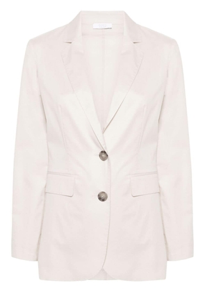 Peserico twill cotton-blend blazer - Neutrals