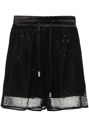 Peserico sequin-embellished shorts - Black