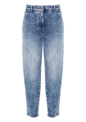 Peserico tapered washed jeans - Blue