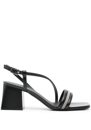 Peserico 65mm nappa sandals - Black