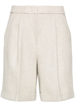 Peserico pressed-crease tailored shorts - Neutrals