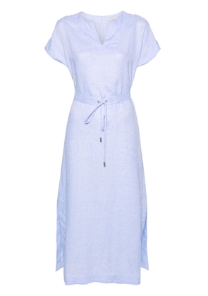 Peserico linen belted dress - Blue