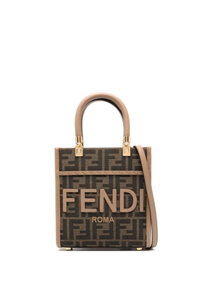 FENDI mini Sunshine tote bag - Brown