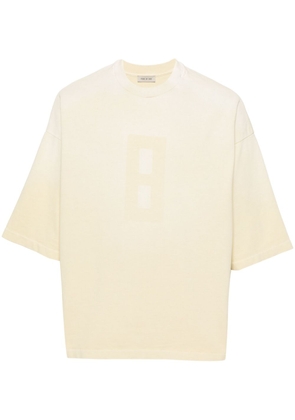 Fear Of God Airbrush 8 number-print T-shirt - Yellow