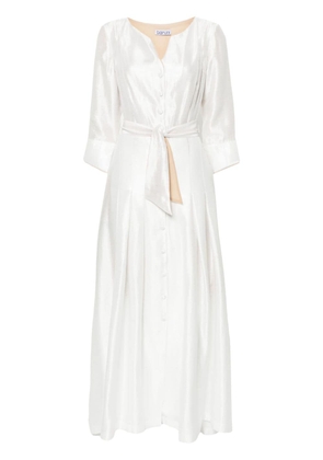 Baruni Cosmos belted maxi dress - White