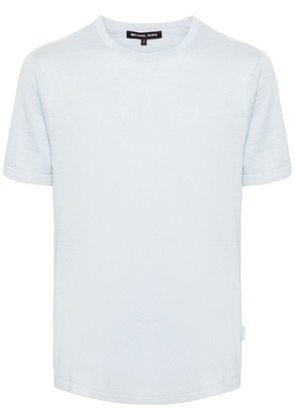 Michael Kors round-neck ribbed-knit T-shirt - Blue