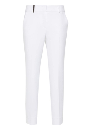 Peserico twill tailored trousers - White