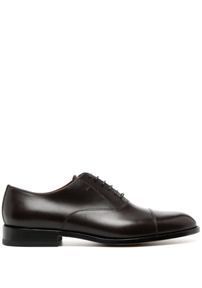 Moreschi Cleveland panelled leather oxford shoes - Brown