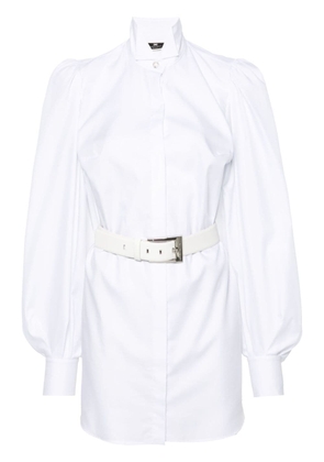 Elisabetta Franchi cotton shirt dress - White