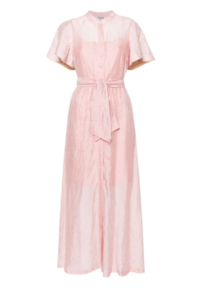 Baruni Clematis belted maxi dress - Pink