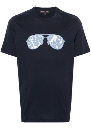 Michael Kors Palm Aviator cotton T-shirt - Blue