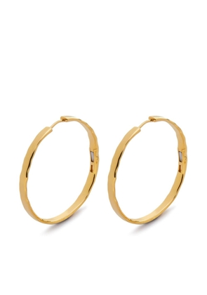 Monica Vinader largeSiren Muse Wave hoop earrings - Gold