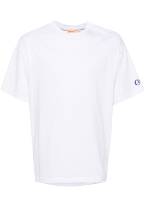 Champion logo-embroidered cotton T-shirt - Neutrals