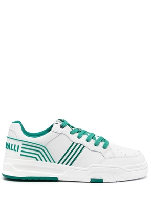 Just Cavalli panelled-design leather sneakers - White