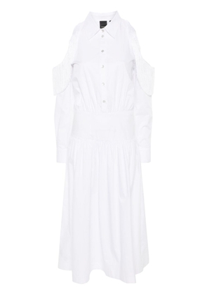 PINKO midi flared shirt dress - White