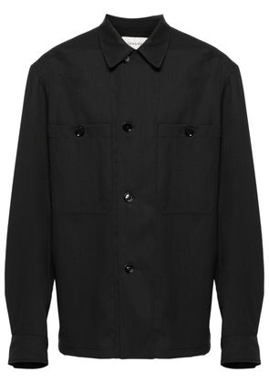 LEMAIRE twill virgin-wool shirt - Black