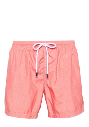 Barba logo-patch drawstring swim shorts - Orange