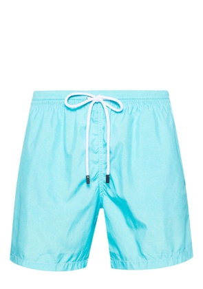 Barba logo-patch drawstring swim shorts - Blue