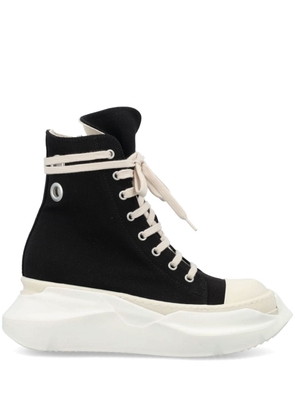 Rick Owens DRKSHDW Abstract high-top suede sneakers - Black