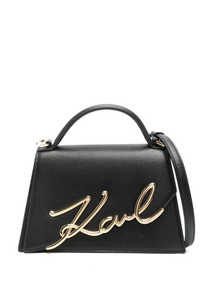 Karl Lagerfeld medium K/Signature cross body bag - Black