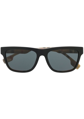 Burberry Eyewear Vintage Check square frame sunglasses - Black