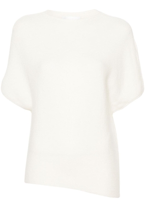Christian Wijnants Klanni asymmetric knitted T-shirt - White