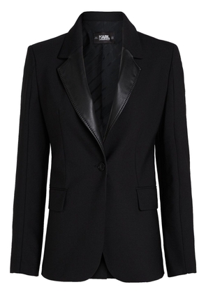 Karl Lagerfeld slit-sleeve tailored blazer - Black
