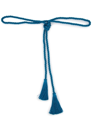 PAULA Olivina tasselled rope belt - Blue