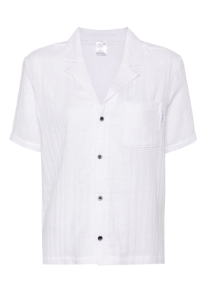 Calvin Klein crinkled cotton pajama shirt - White