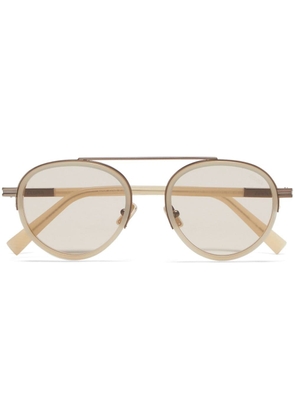 Zegna Orizzonte II round-frame sunglasses - Neutrals