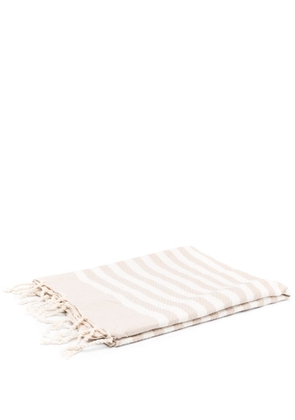 MC2 Saint Barth Fooutas striped beach towel - Brown
