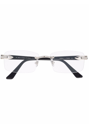 Cartier Eyewear rectangular-frame glasses - Blue