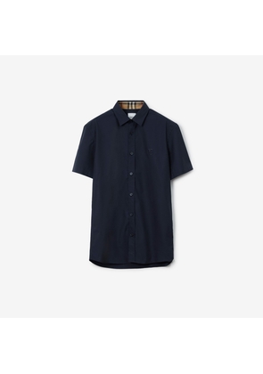 Burberry Stretch Cotton Shirt, Blue
