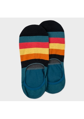 Paul Smith Blue 'Artist Stripe' Loafer Socks Green