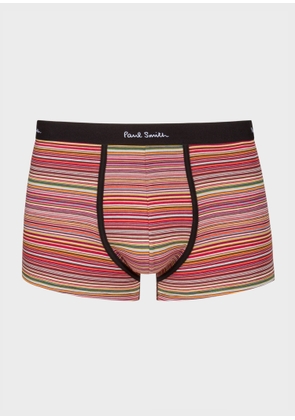 Paul Smith 'Signature Stripe' Organic-Cotton Low-Rise Boxer Briefs Multicolour