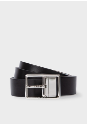 Paul Smith Leather 'Signature Stripe' Reversible Cut-To-Fit Belt Multicolour