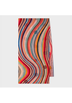Paul Smith Women's 'Swirl' Polka Dot Scarf Multicolour