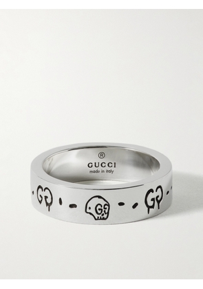 Gucci - Logo-Engraved Silver Ring - Men - Silver - 16