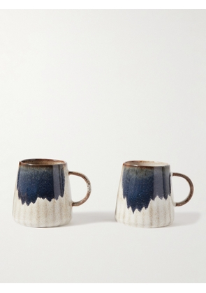 The Conran Shop - Ikagai Gobi Set of Two Stoneware Mugs - Men - Blue