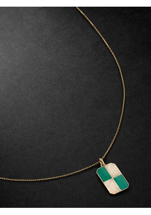 Yvonne Léon - Gold, Malachite and Diamond Pendant Necklace - Men - Gold