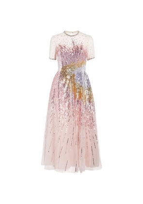 Georges Hobeika Sequin-Embellished Midi Dress