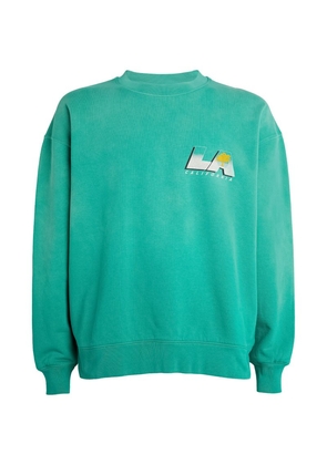 Frame Cotton-Blend Graphic-Detail Sweatshirt